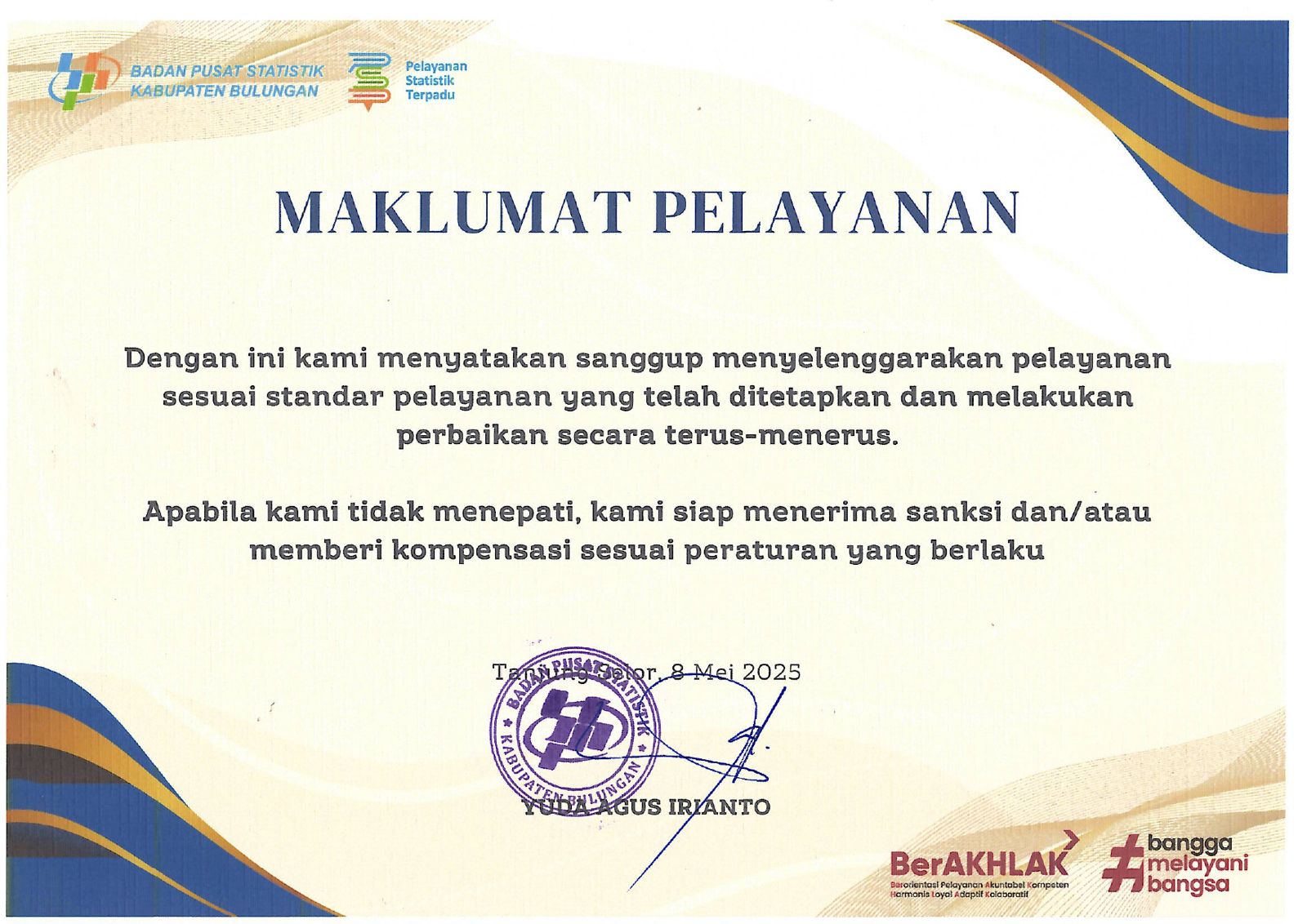 Maklumat Pelayanan
